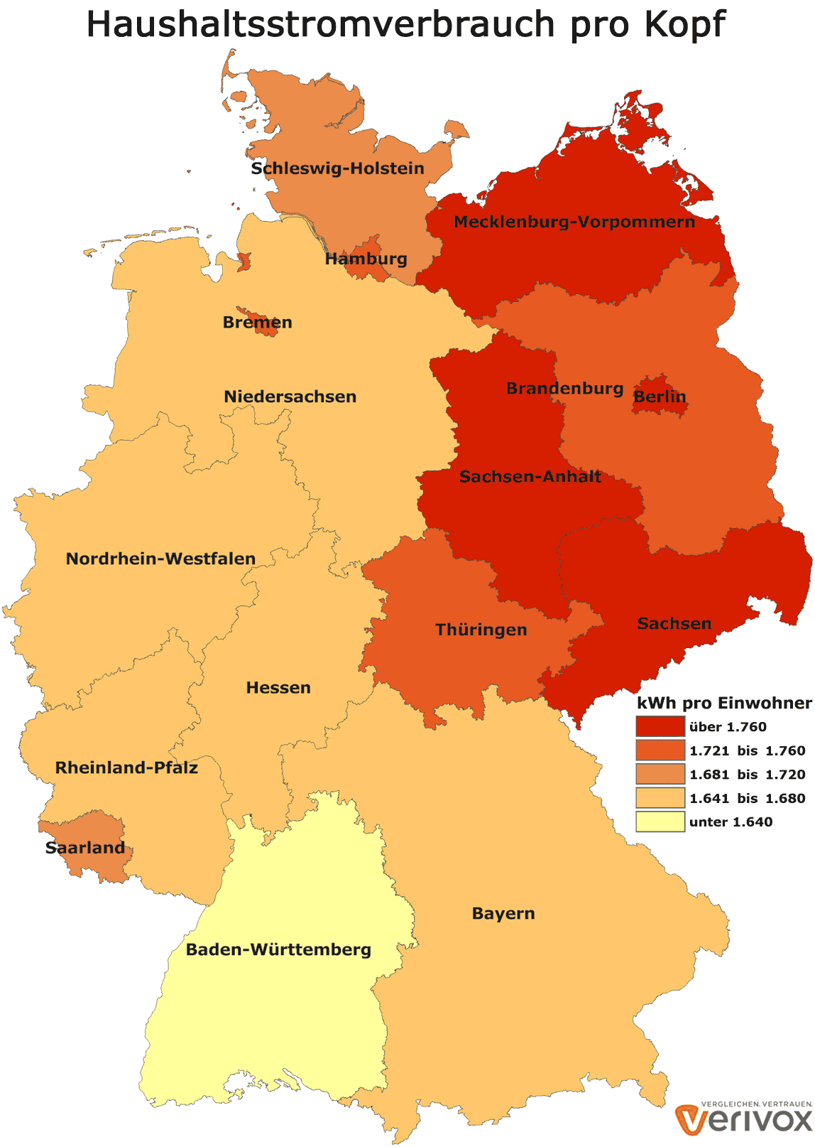 Ostdeutsche liegen beim Stromverbrauch ganz weit vorne