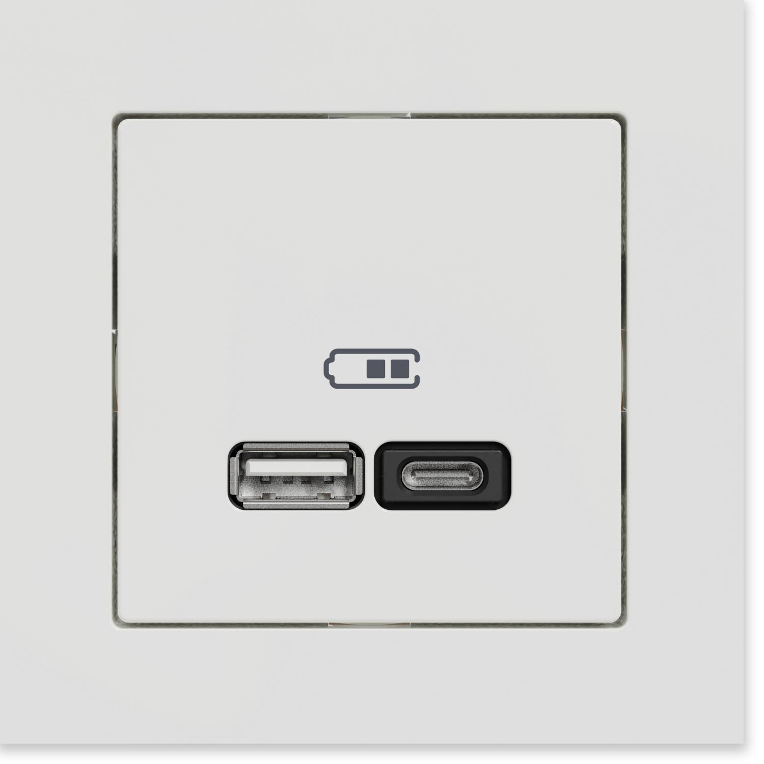 High-Power-USB-Steckdose von Merten mit Power-Delivery und max